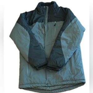 L.L Bean Men’s Parka Jacket Black & Gray Size Small